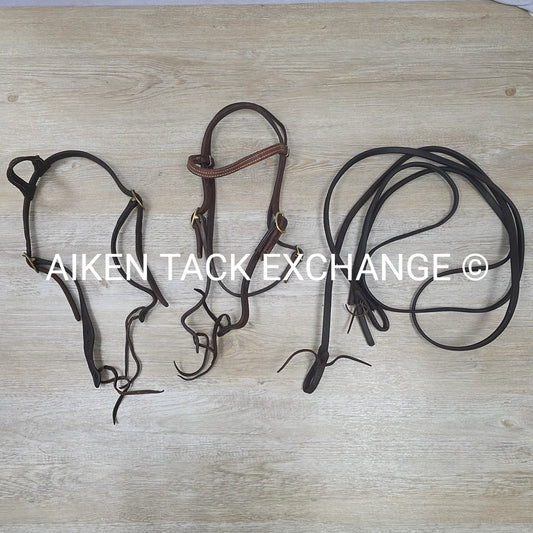 BARGAIN BUNDLE: 2 Western Bridles with 1 Pair Split Reins