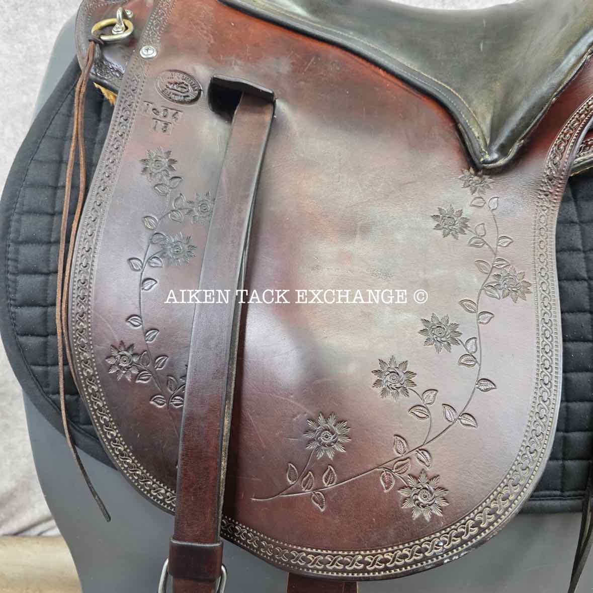 Eli Miller Buena Vista Saddle, 19" Seat, Wide Tree - Full QH Bars