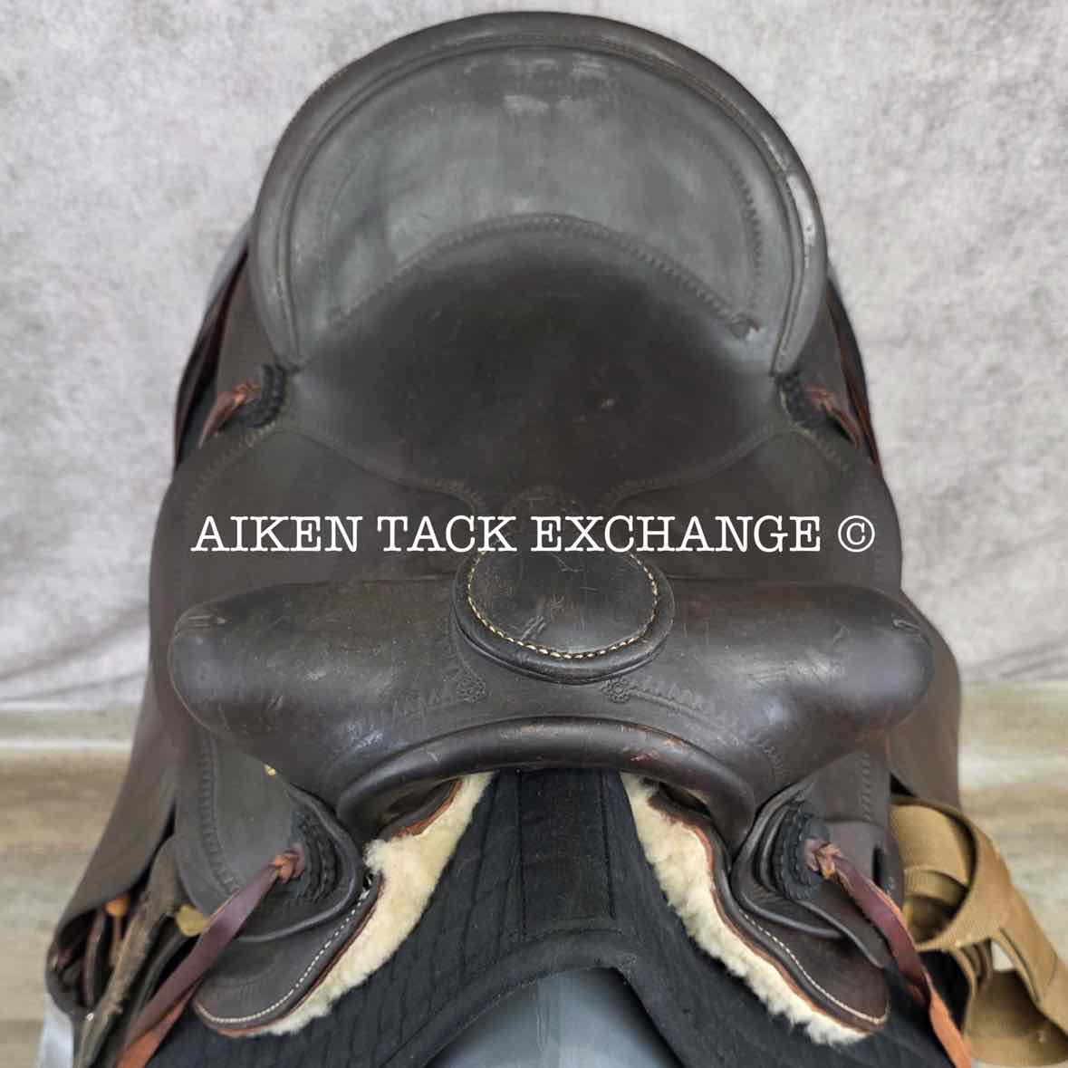 JC Higgins Western Saddle, 14.5" Seat, Regular Tree - Semi QH Bars