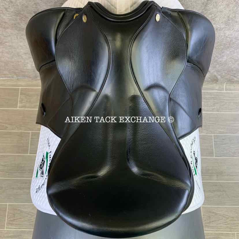 **SOLD** 2010 Marcel Toulouse As Aachen Dressage Saddle, 17.5" Seat, Medium Wide Tree, Wool Flocked Panels
