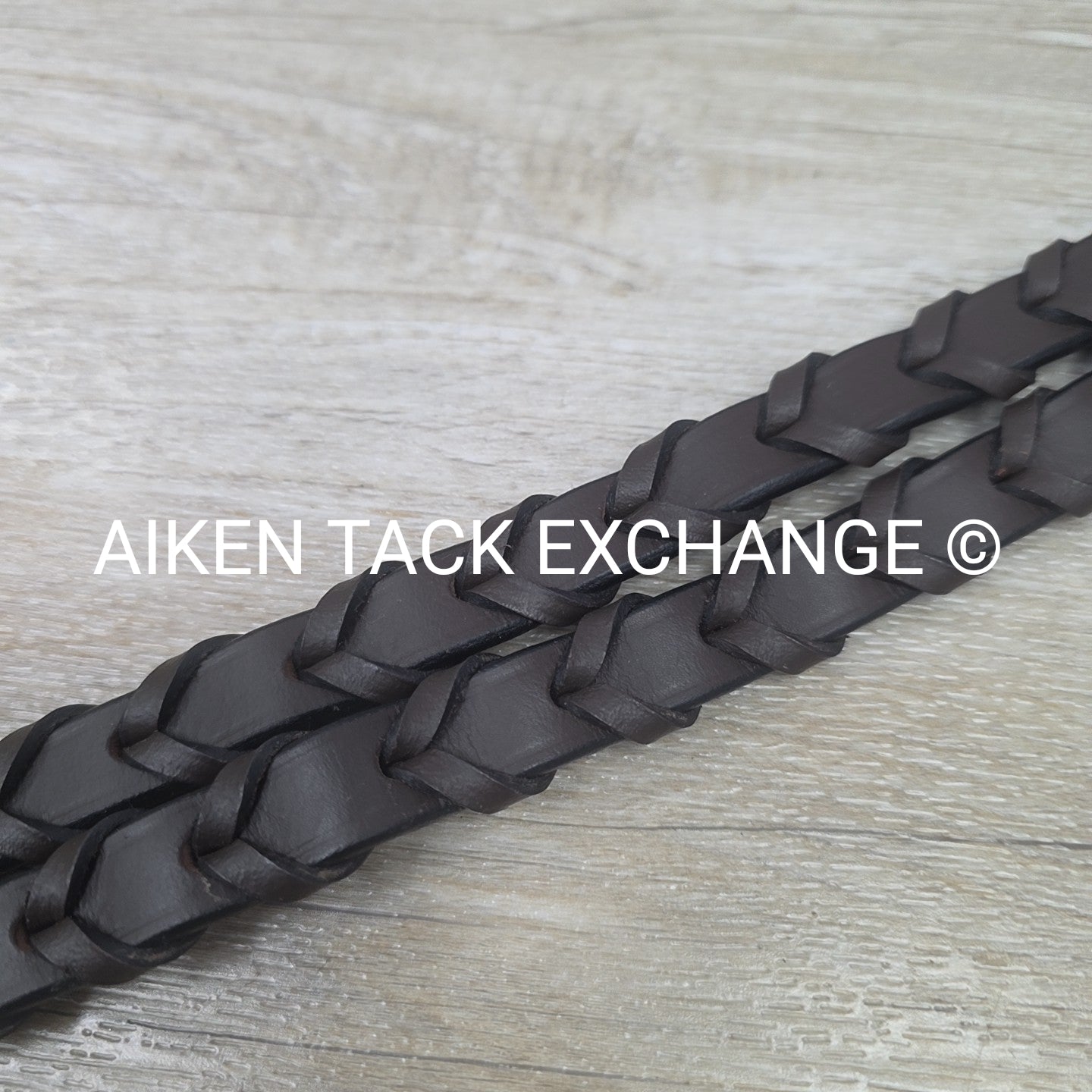 Plain Laced Reins, Brown, 53"