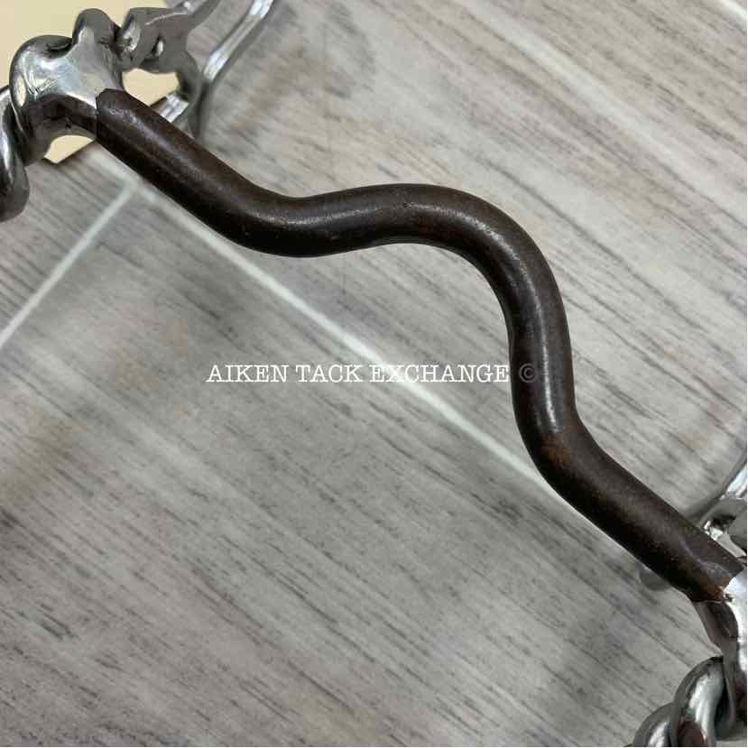 Ported Sweet Iron Mullen Mouth Shank Bit 5"