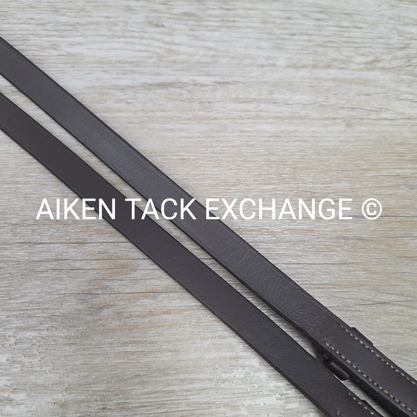 Plain Laced Reins, Brown, 55"