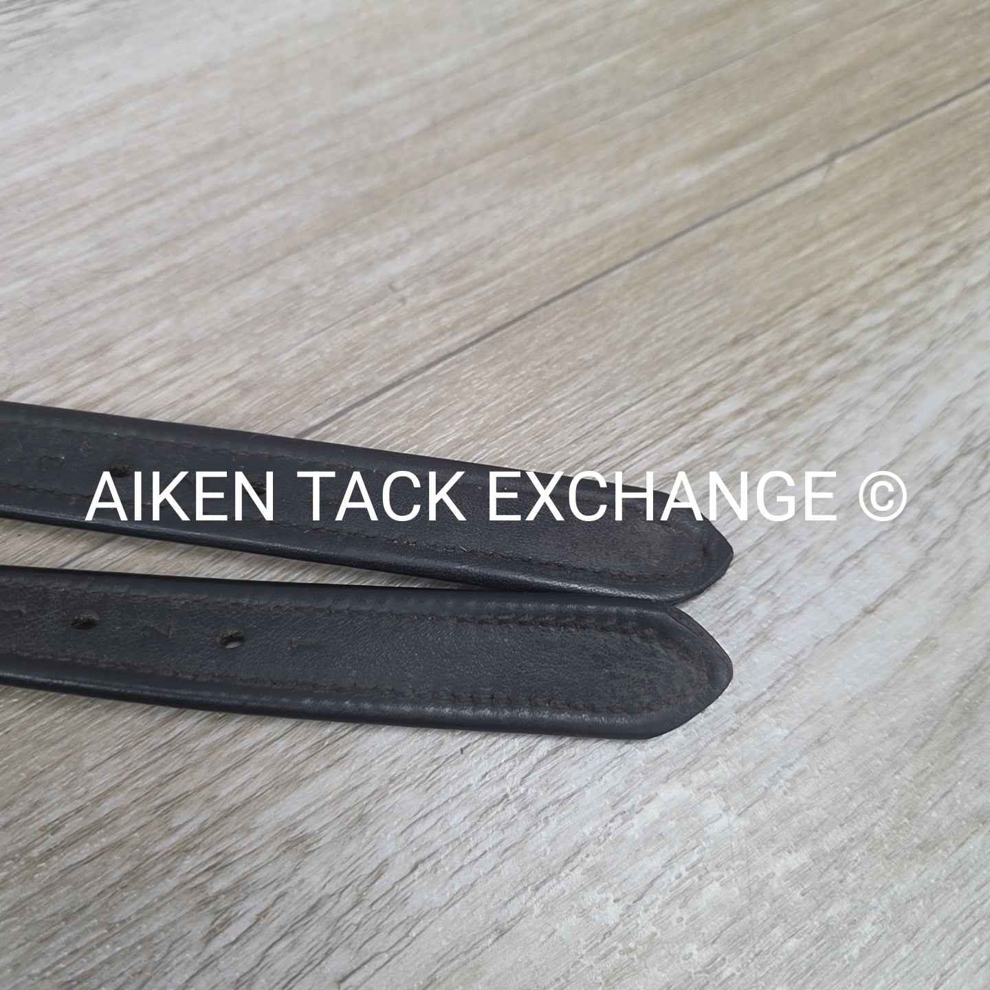 Prestige Nylon Lined Stirrup Leathers, Black, 160cm  / 63"