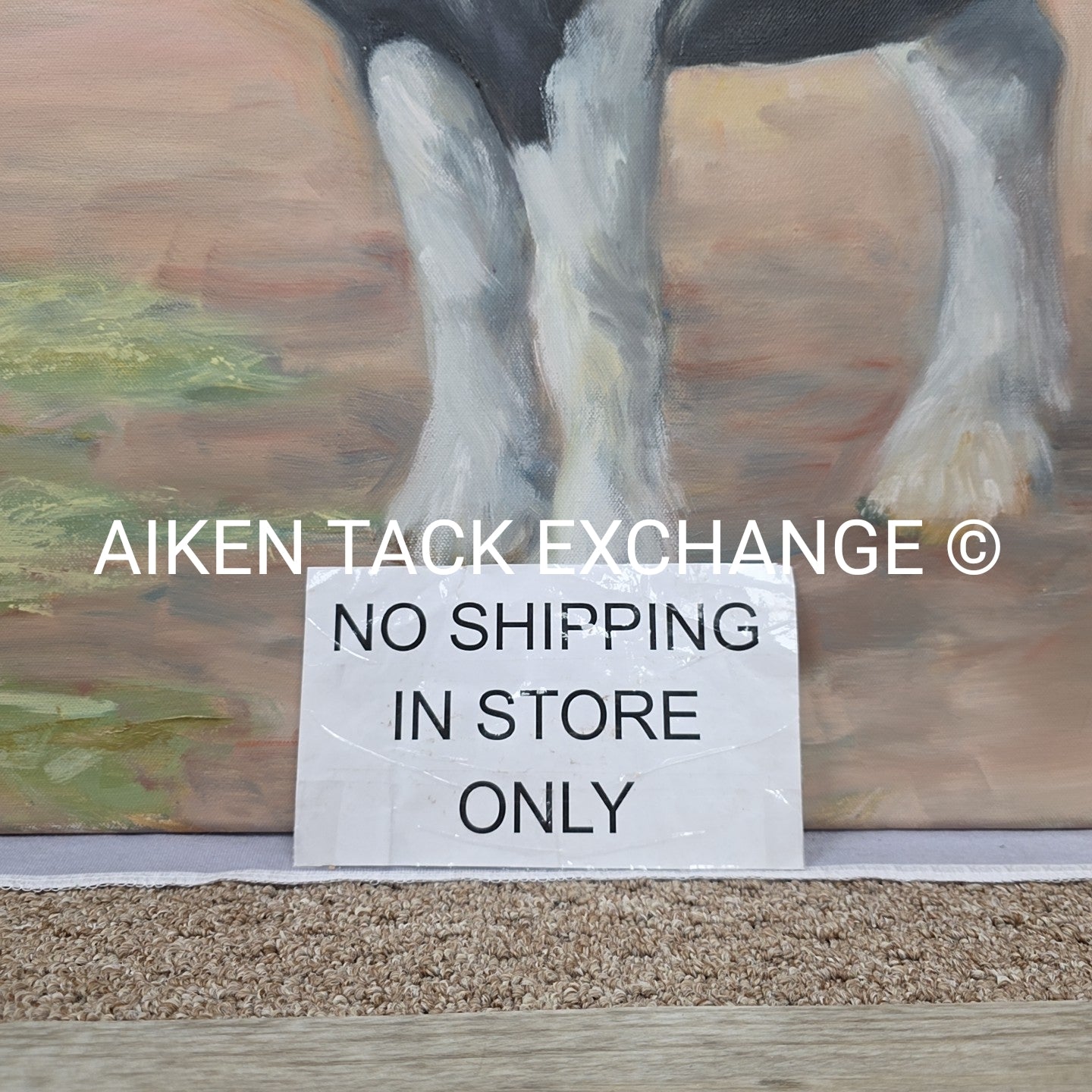 Handpainted Horse on Canvas "Levi" by E. Valentino, 40" x 30"