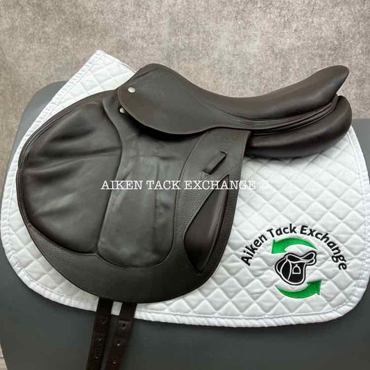 2014 CWD SE09 Monoflap Jump Saddle, 17.5" Seat, 2AA Flap, Medium Tree, Foam Panels