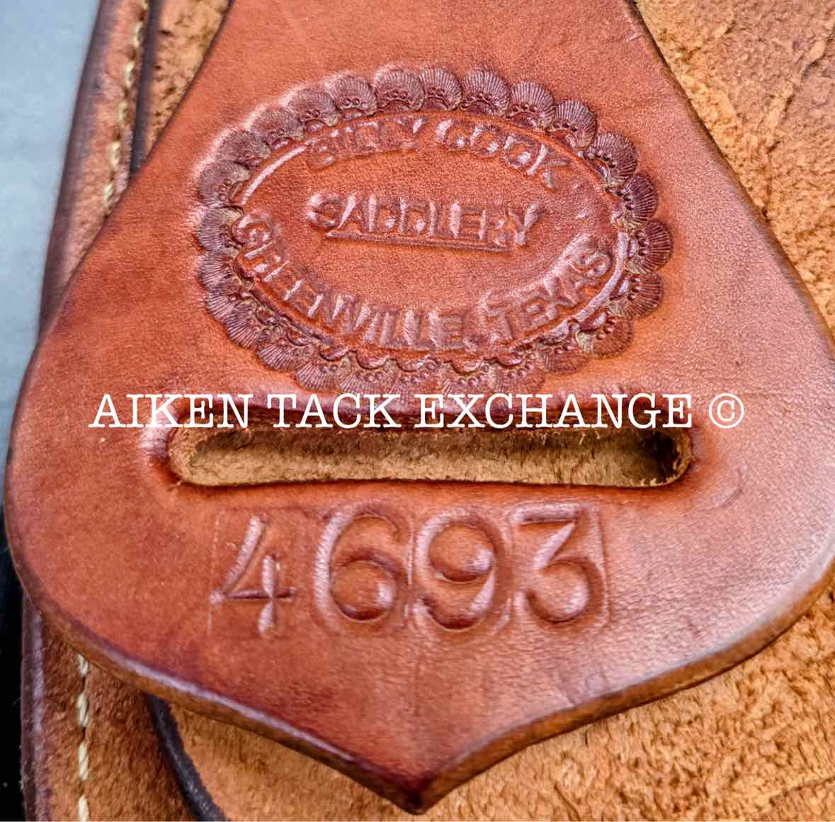 Billy Cook Saddlery 4693 Western Saddle, 16" Seat, Regular Tree - Semi QH Bars