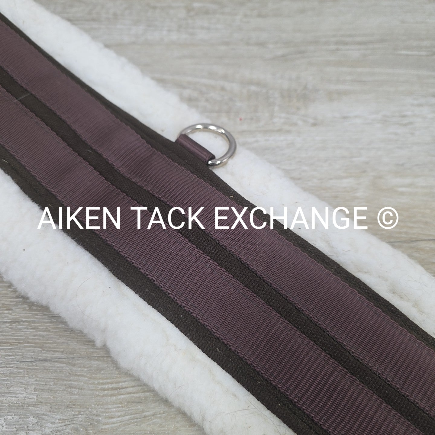 Ovation Fleece Girth with Double End Elastic, Brown, 46"