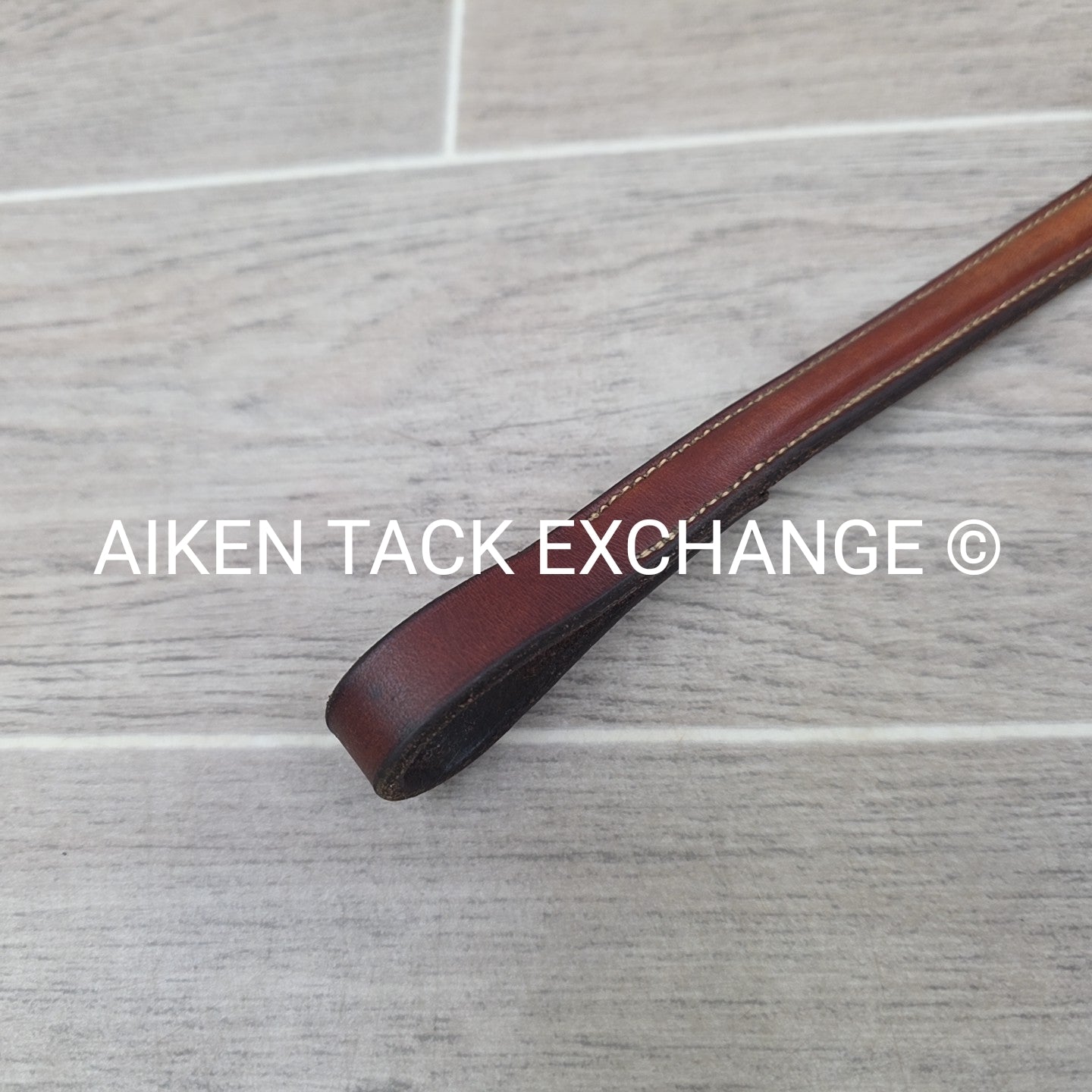 Edgewood Square Raised Fancy Stitched Standing Martingale, Brown, Oversize