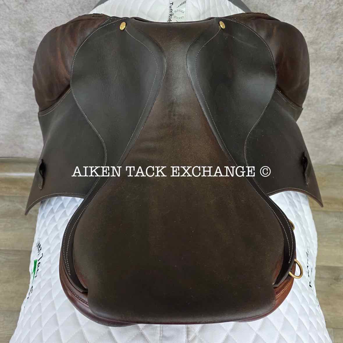 1998 PJ by Bruno Delgrange Close Contact Jump Saddle, 17.5" Seat, 4L Flap, Medium Tree, Foam Panels