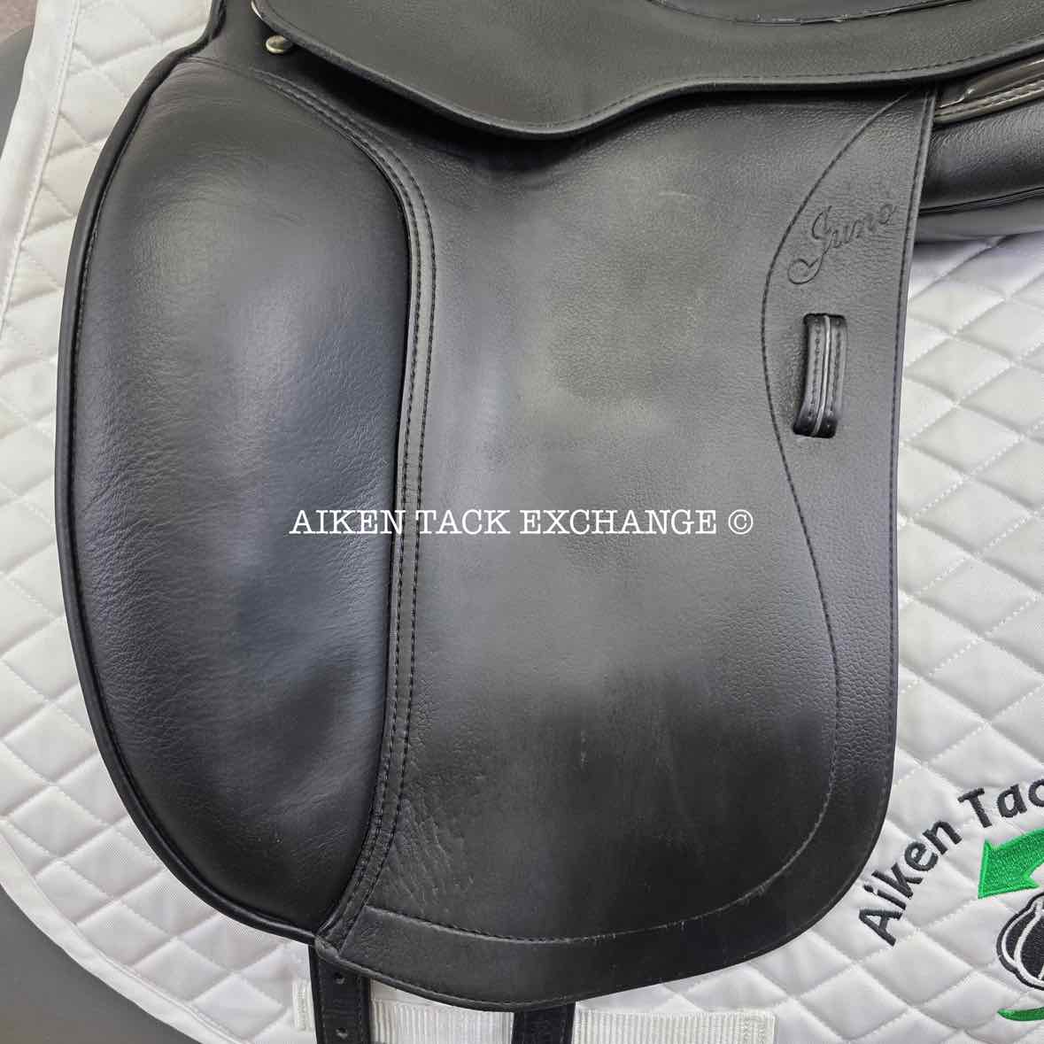 2020 Patrick Juno Monoflap Dressage Saddle, 17.5" Seat, Medium Wide Tree, Wool Flocked Panels