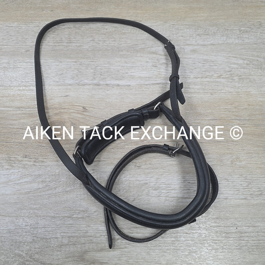 Passier Crank Noseband with Flash, Black, Size Full
