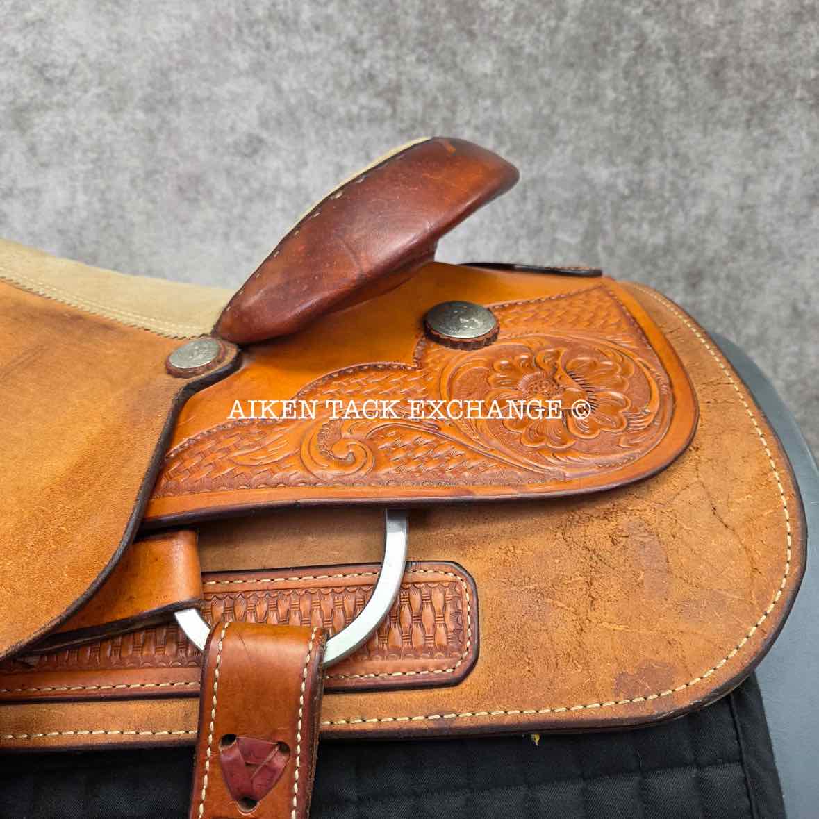 Billy Cook Saddlery 4693 Western Saddle, 16" Seat, Regular Tree - Semi QH Bars