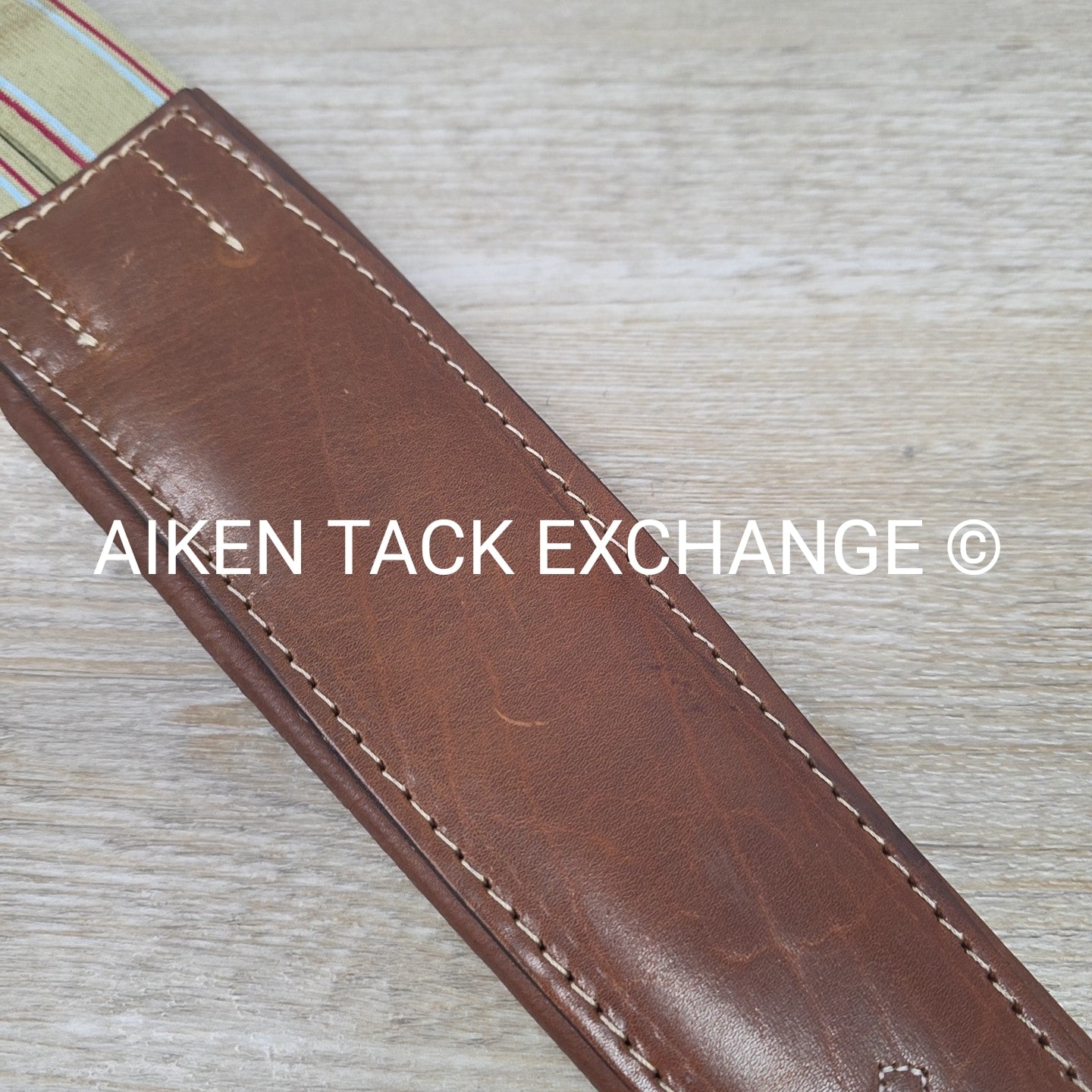 M. Toulouse Contour Shaped Padded Leather Girth, Brown, 56"