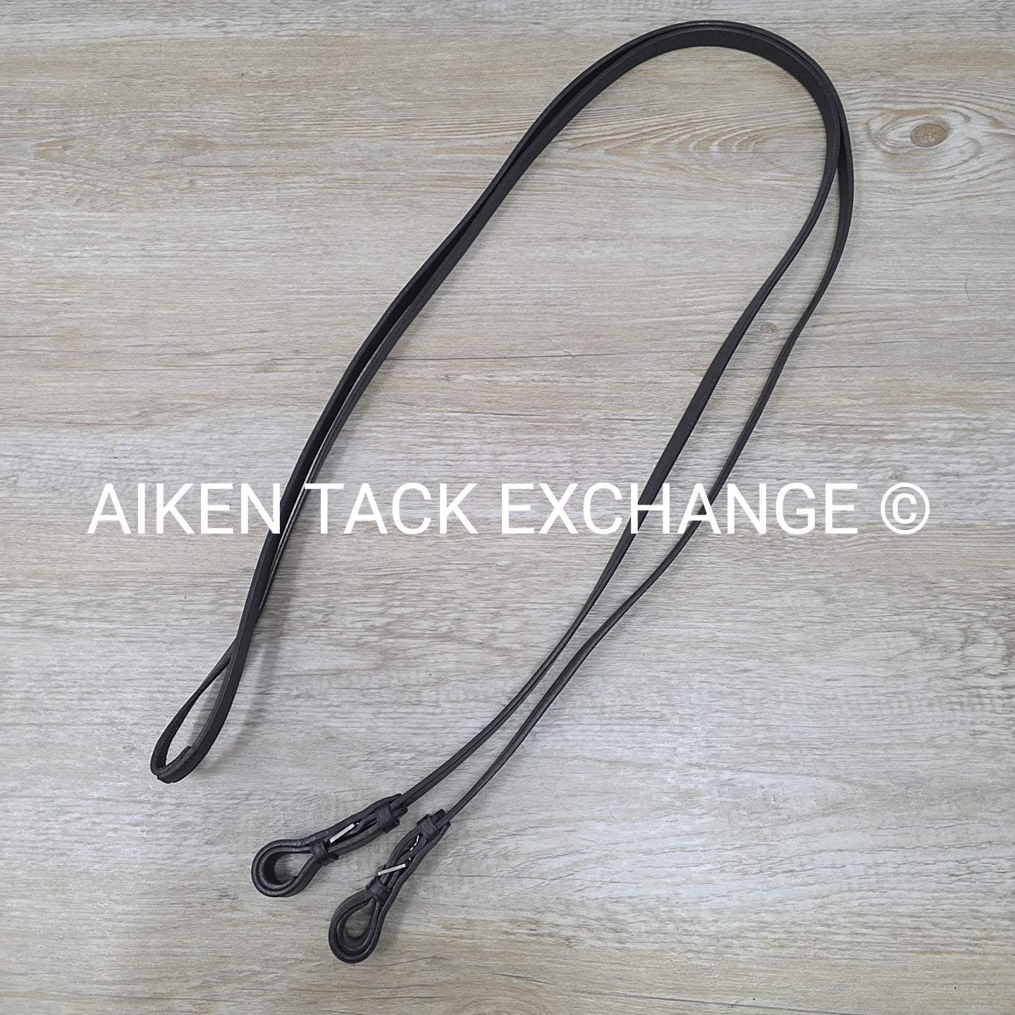 Tony Slatter Saddlery Noseband & Curb Rein, Black, Size Full