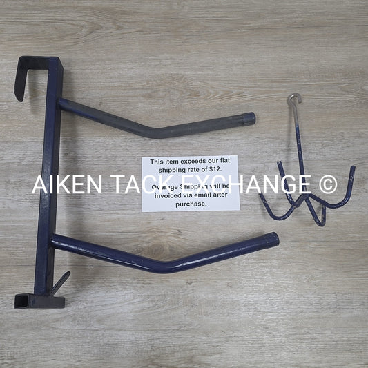 BARGAIN BUNDLE: Portable Double Saddle Rack & 4 Prong Tack Hook