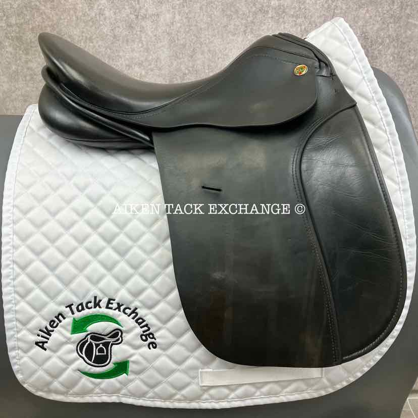 1994 Karl Niedersuss Symphonie Dressage Saddle, 17.5" Seat, Medium Tree, Wool Flocked Panels