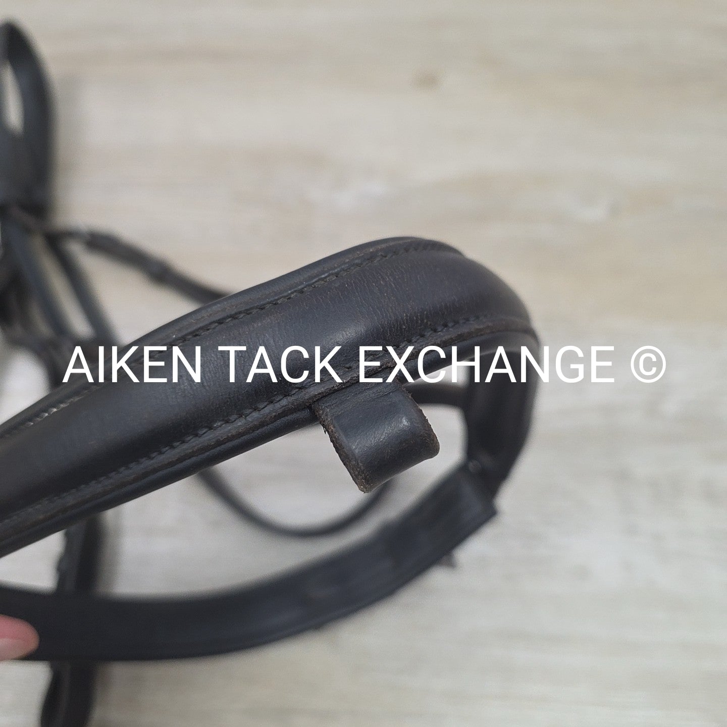 Plain Raised Bridle, Missing Flash Strap, No Reins, Oversize