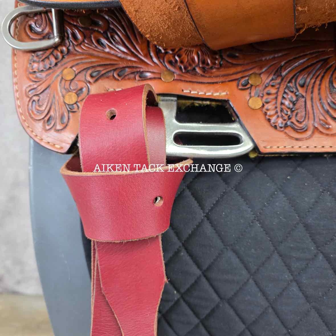 Circle J Western Saddle, 17" Seat, Regular Tree - Semi QH Bars