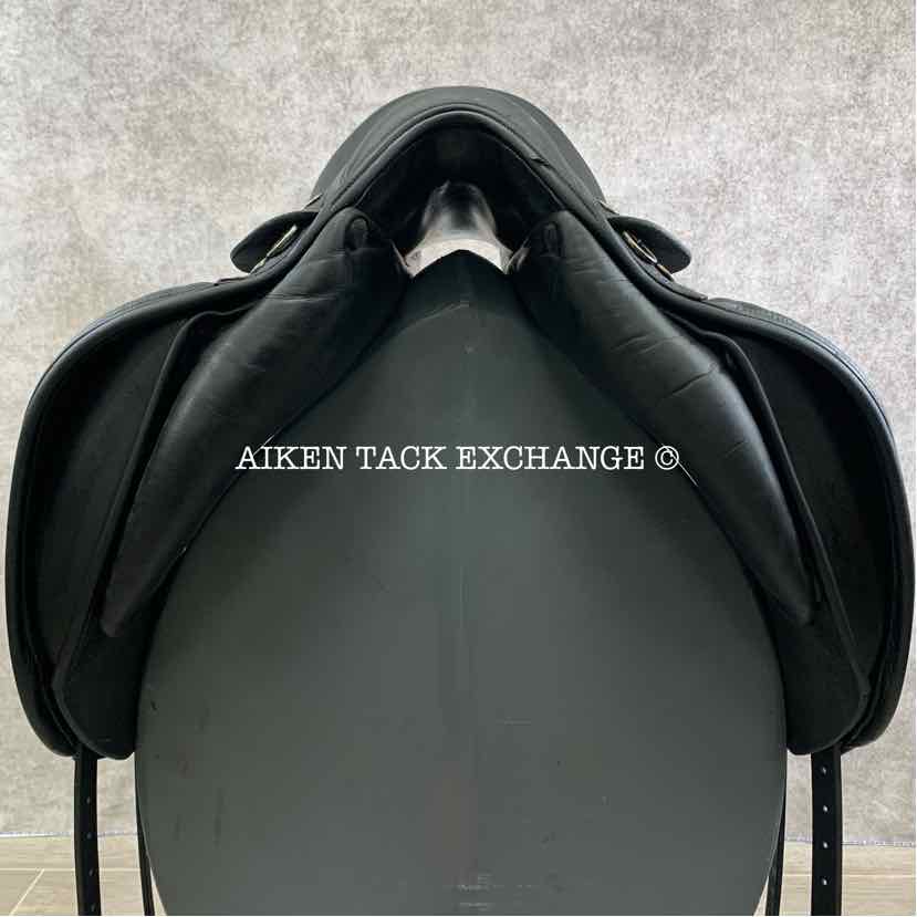 **SOLD** Jaguar by Harry Dabbs XKC Dressage Saddle, 17" Seat, Medium Wide Tree, Wool Flocked Panels, Buffalo Leather