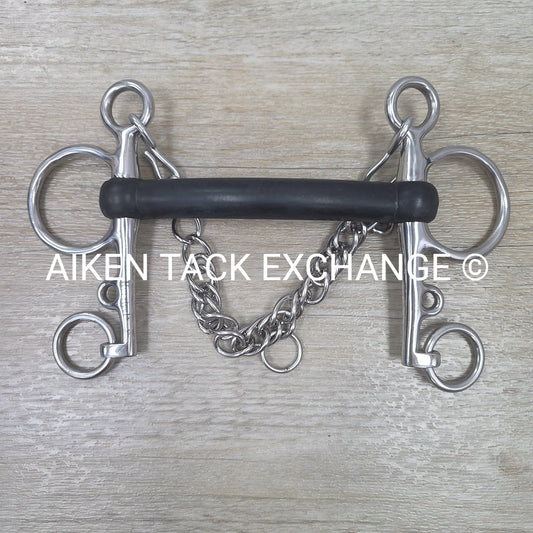 Korsteel Mullen Mouth Rubber Pelham Bit 5"