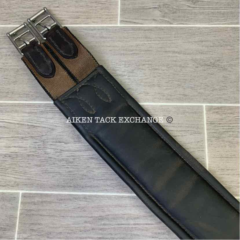 Albion AP / Jump Shaped Padded Leather Girth, Brown, 56"