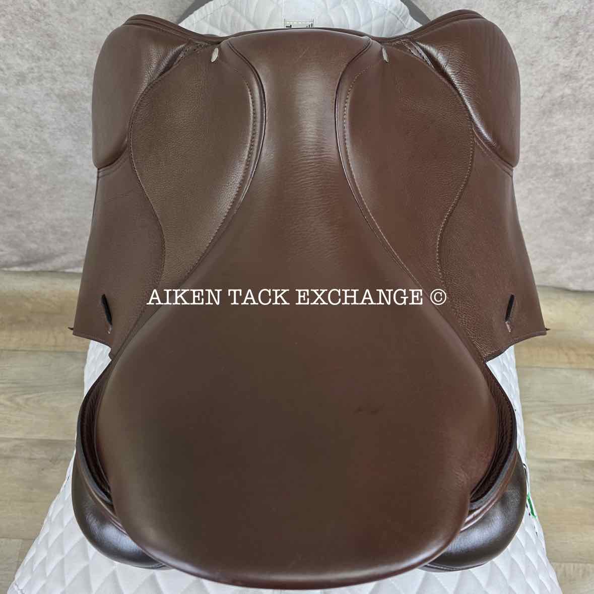 2019 Custom Saddlery Monte Carlo Jump Saddle, 17.5" Seat, Adjustable Tree, Wool Flocked Panels