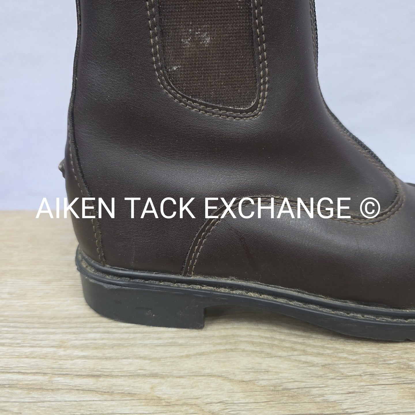 TuffRider Zip Up Paddock Boots, Brown, Size 3