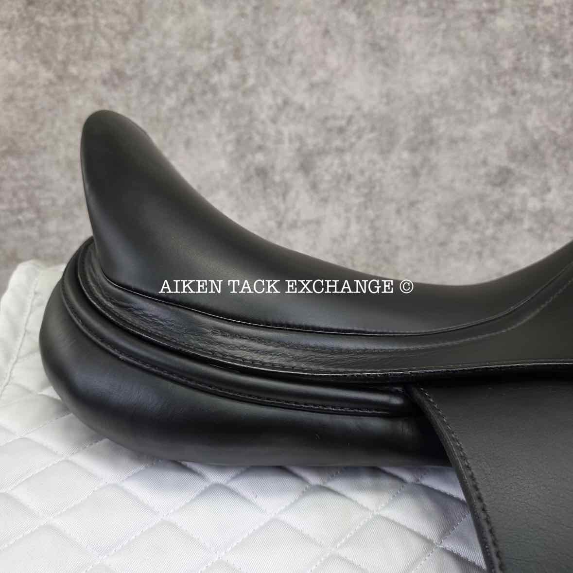 2016 Prestige X-Helen K Monoflap Dressage Saddle, 18" Seat, 35 Tree - MW/W, Wool Flocked Panels