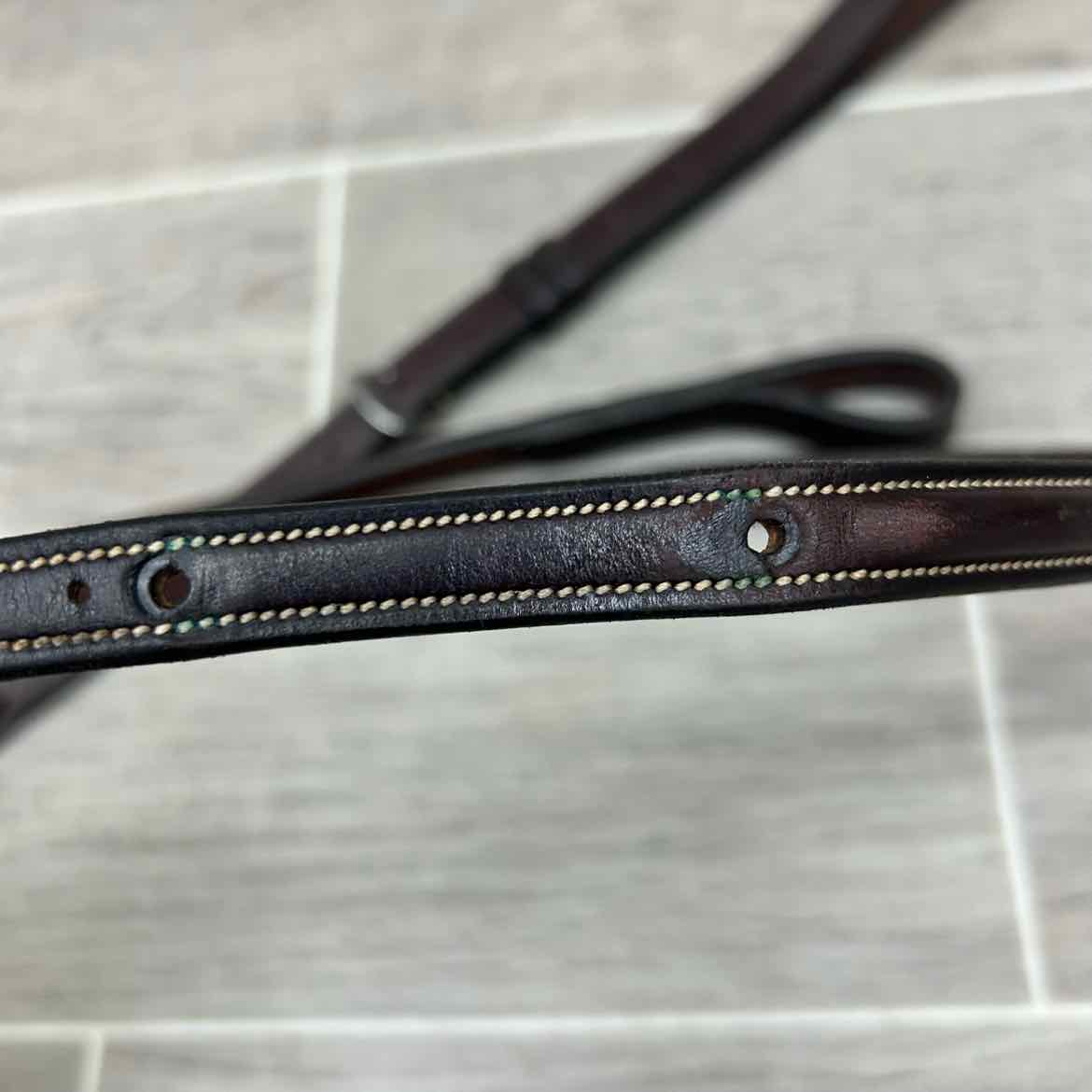 Rodrigo Raised Fancy Stitched Standing Martingale, Brown, Size Full