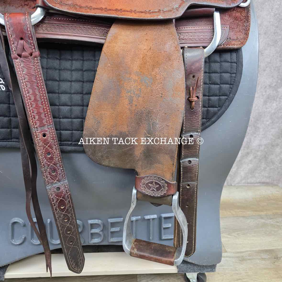 2011 Reinsman X-Series 4874-2-DG Working Cow Horse Cutter Western Saddle, 16" Seat, Regular Tree - Semi QH Bars