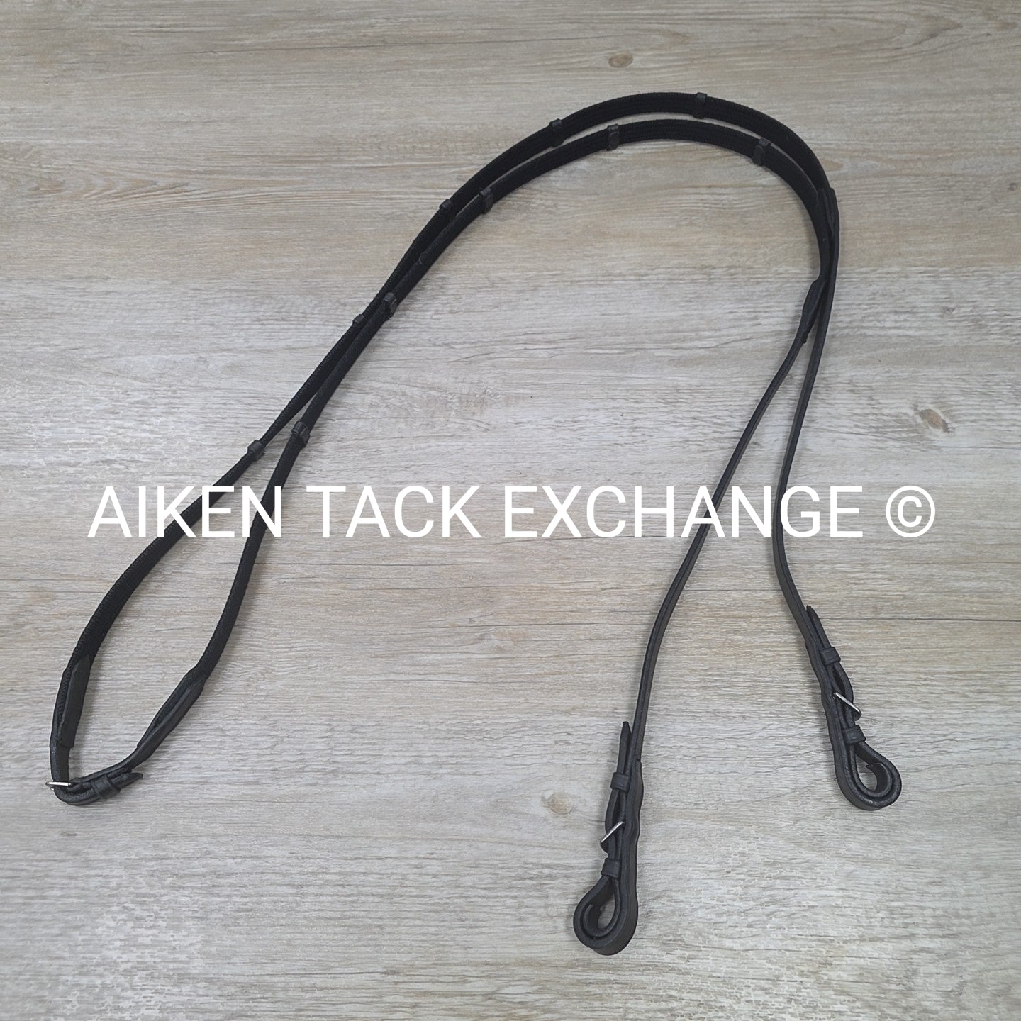 Cotton Web Reins, Black, 55"