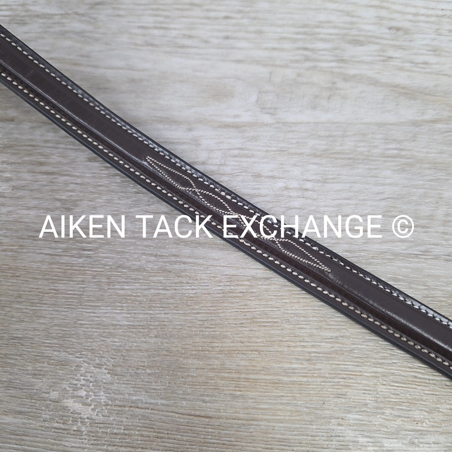 KL Select Black Oak Fancy Stitched Square Raised Laced Reins, Brown, 55"