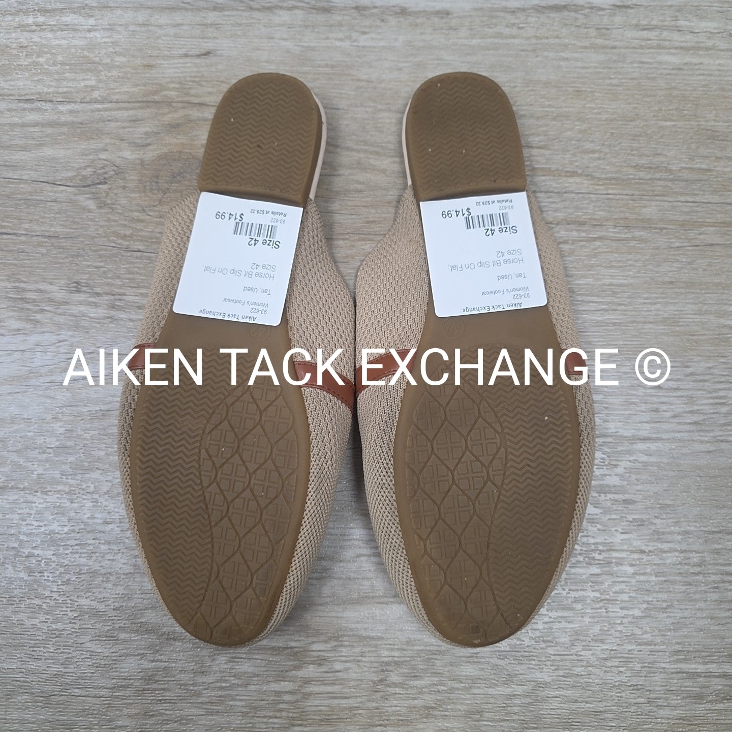 Horse Bit Slip On Flat, Size 42