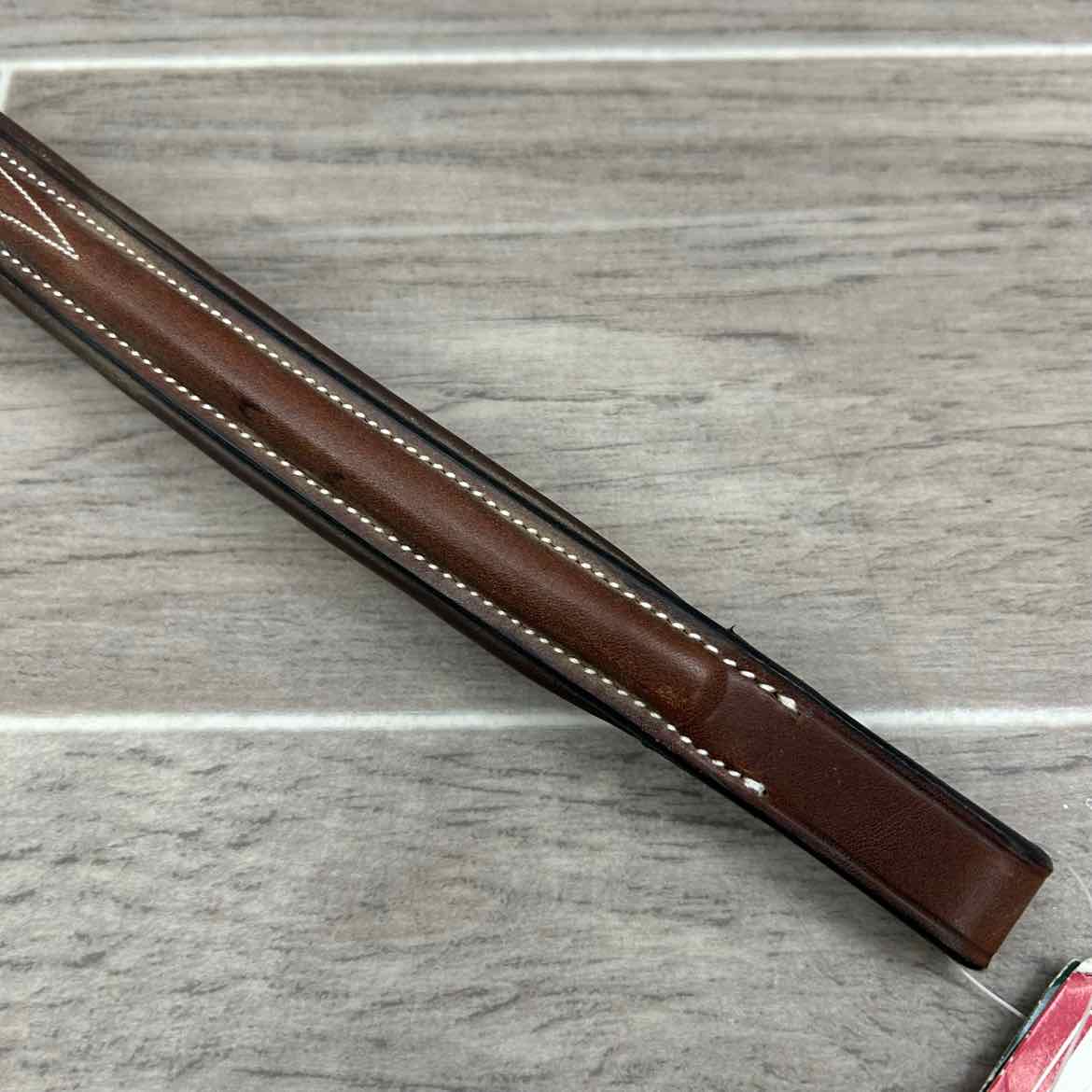 Nunn Finer Bellisino Fancy Stitched Browband, Brown, Size Full, Brand New