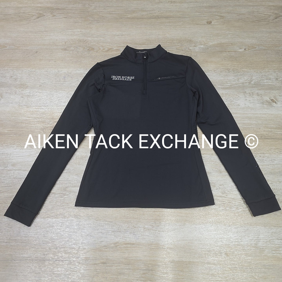 Cavallo Long Sleeve Top w/ Iron Horse Dressage Logo, Women's 34