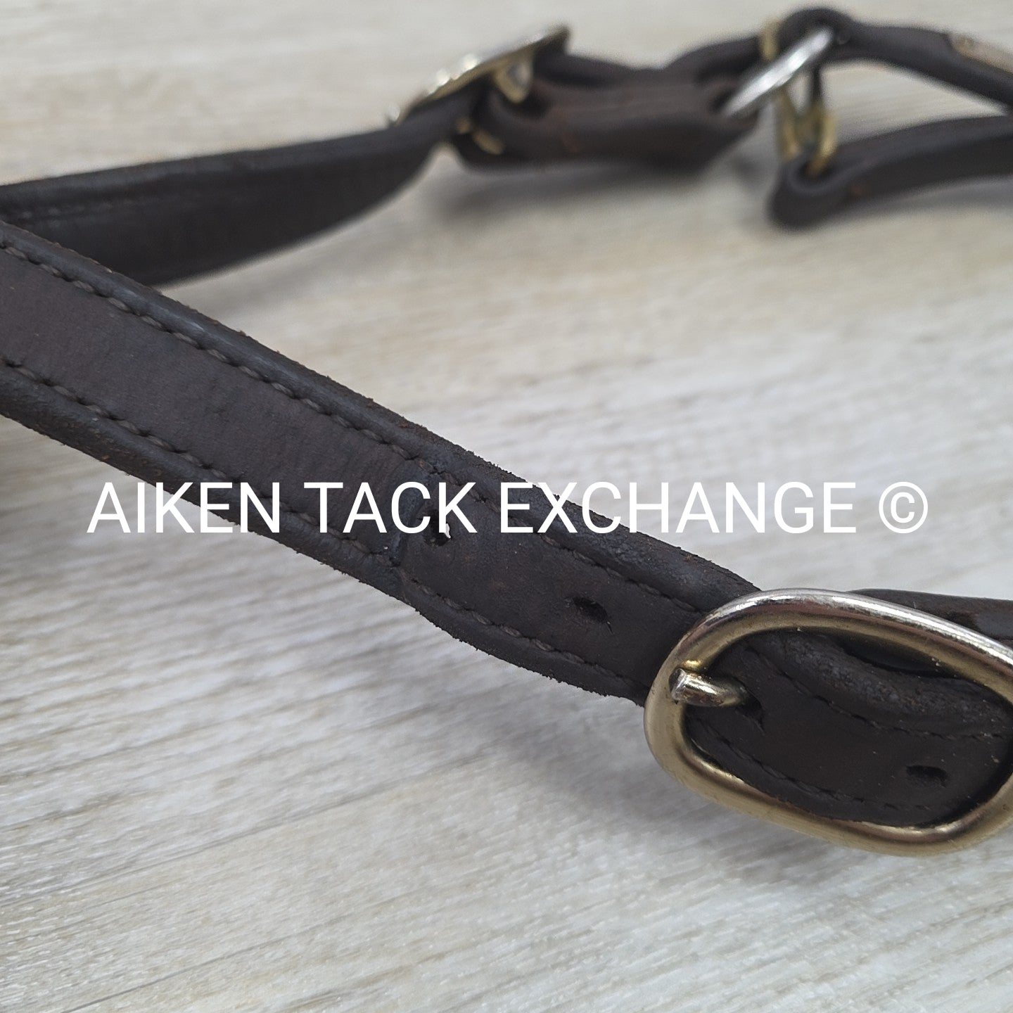 Leather Halter, Has Nameplate, Brown, Size Cob