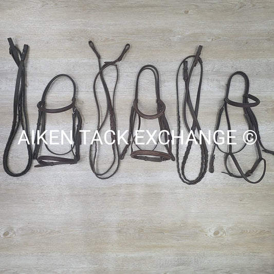BARGAIN BUNDLE: Bridleway Fancy Stitched Bridle Oversize, Plain Raised Bridle Ov