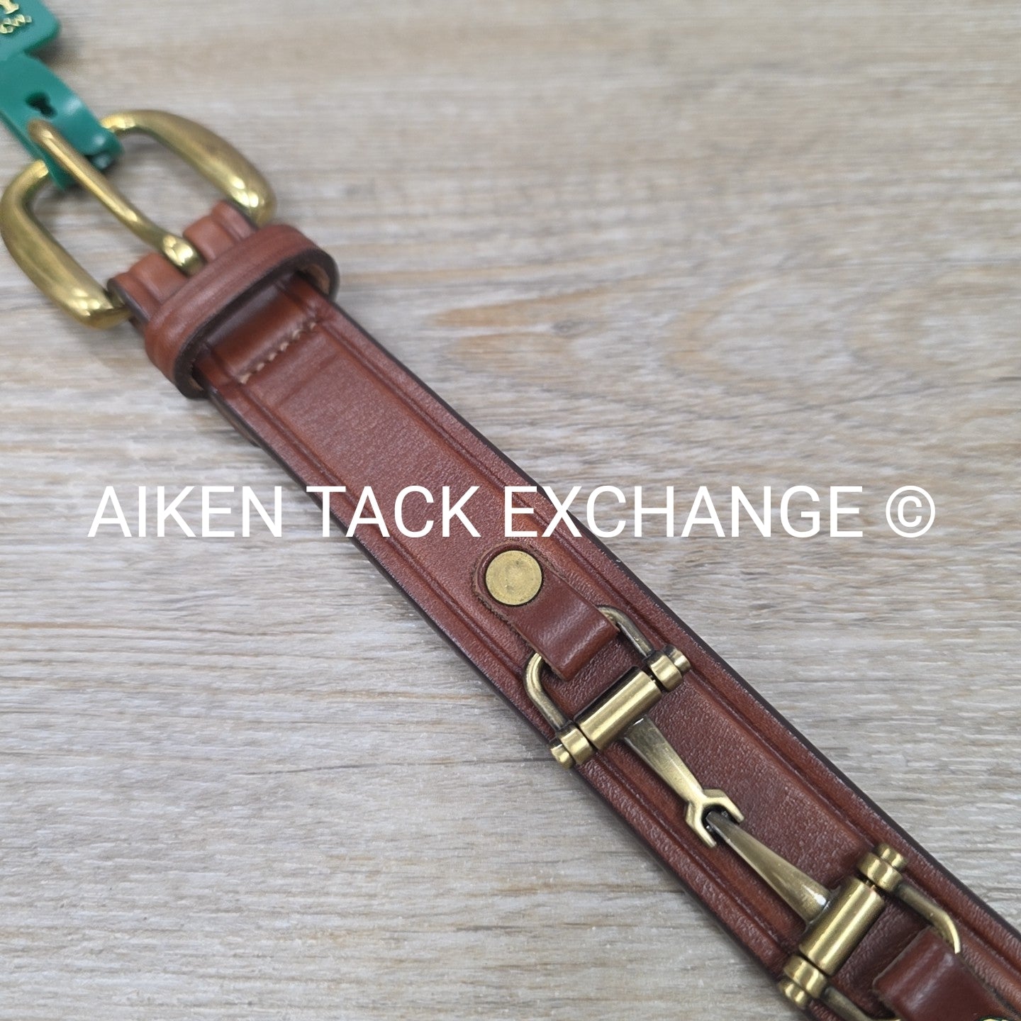 Tory Leather Snaffle Bit Belt, Brown, 26
