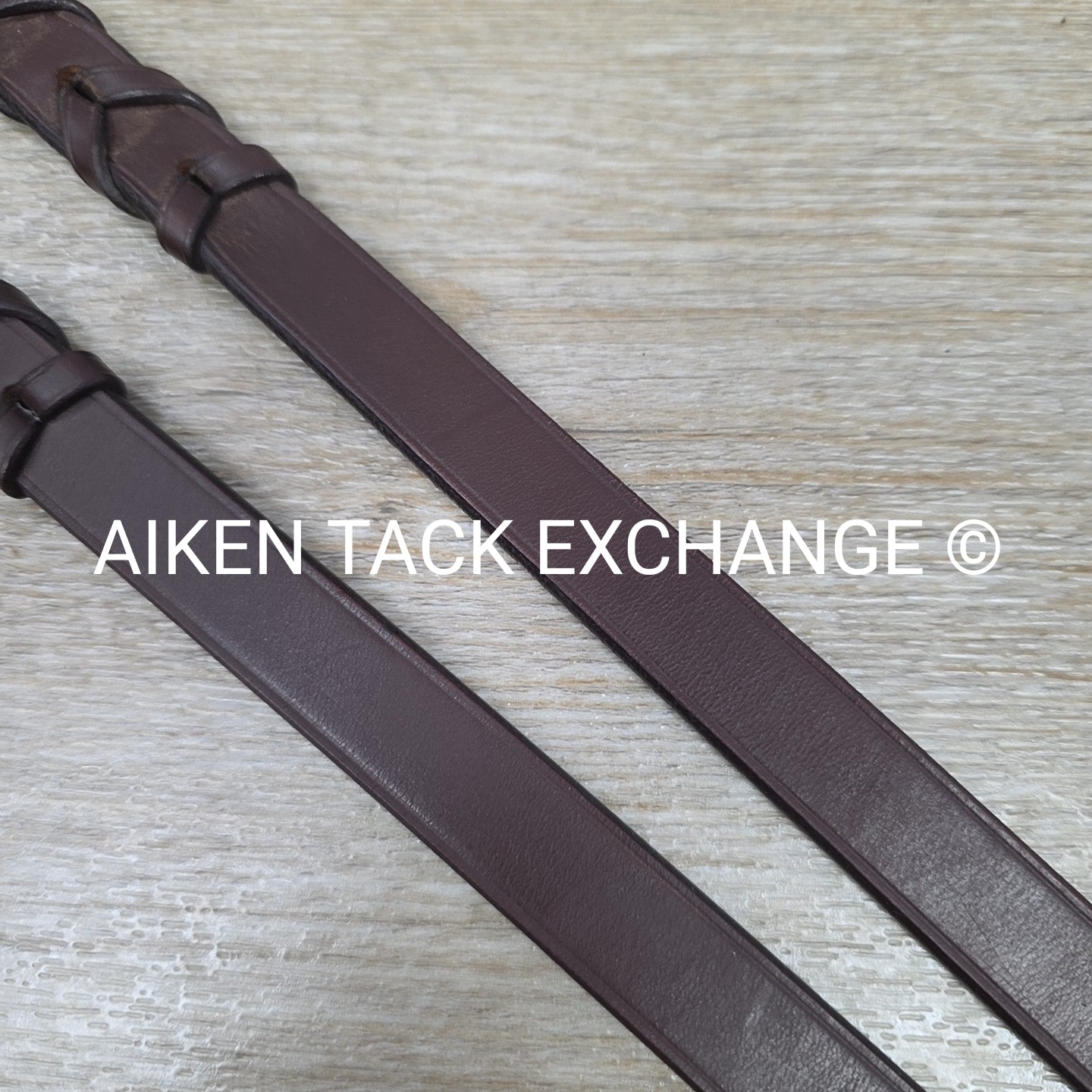 Plain Laced Reins, Brown, 55"