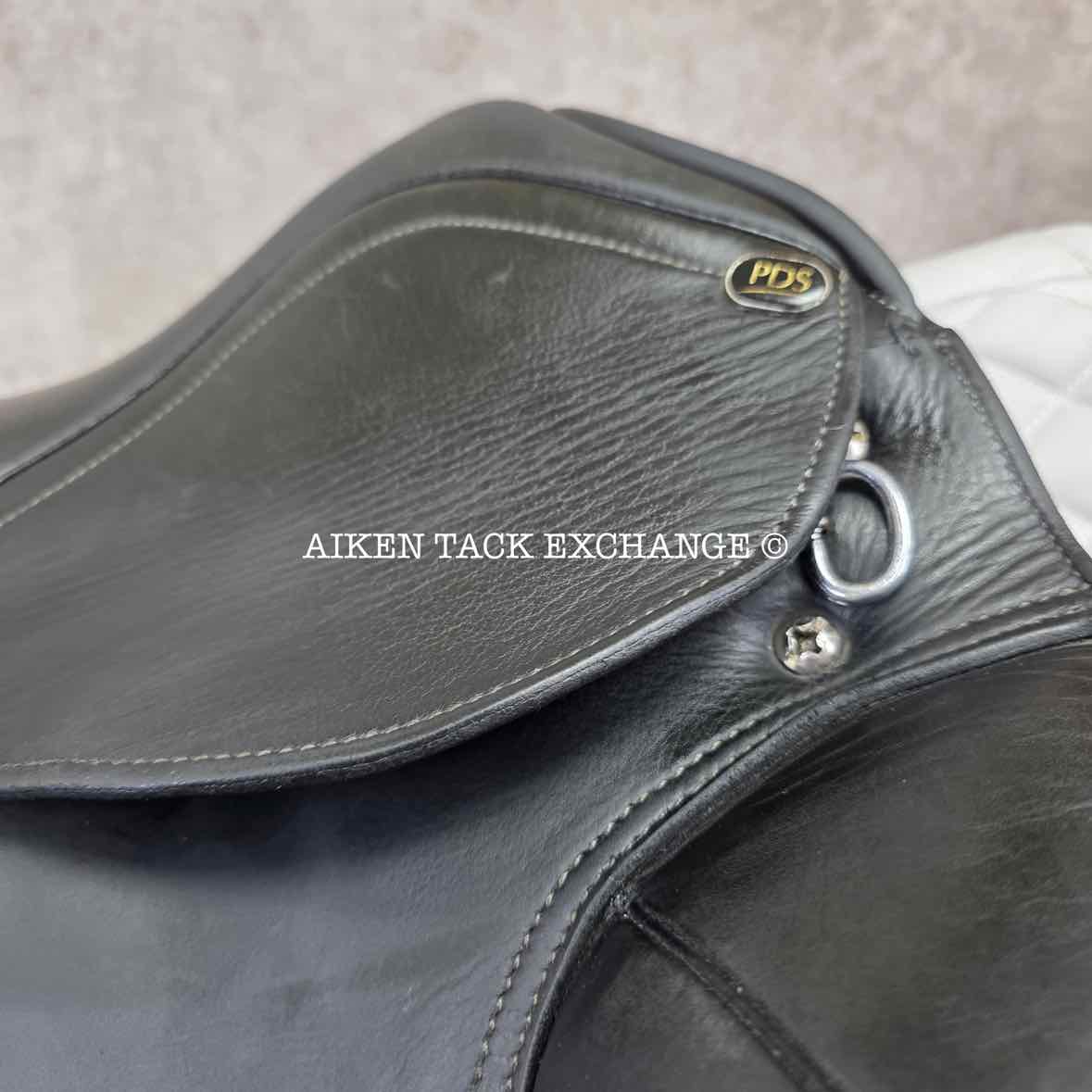 **SOLD** 2014 PDS Carl Hester Grande Alto Dressage Saddle, 17.5" Seat, Adjustable Tree - Changeable Gullet, Wool Flocked Panels