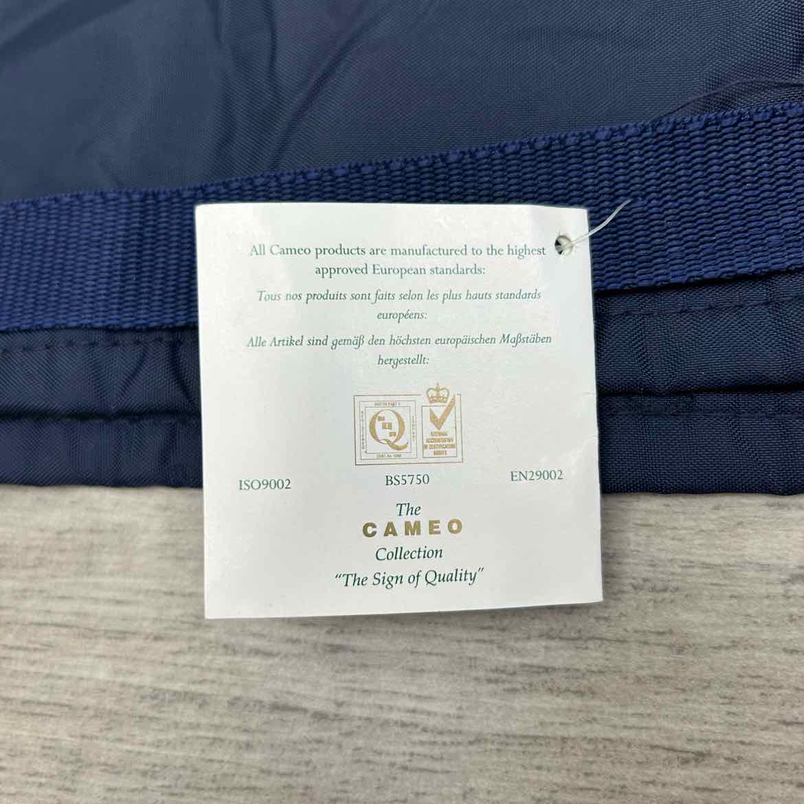 Cameo Exercise Quarter Sheet, Navy, Brand New