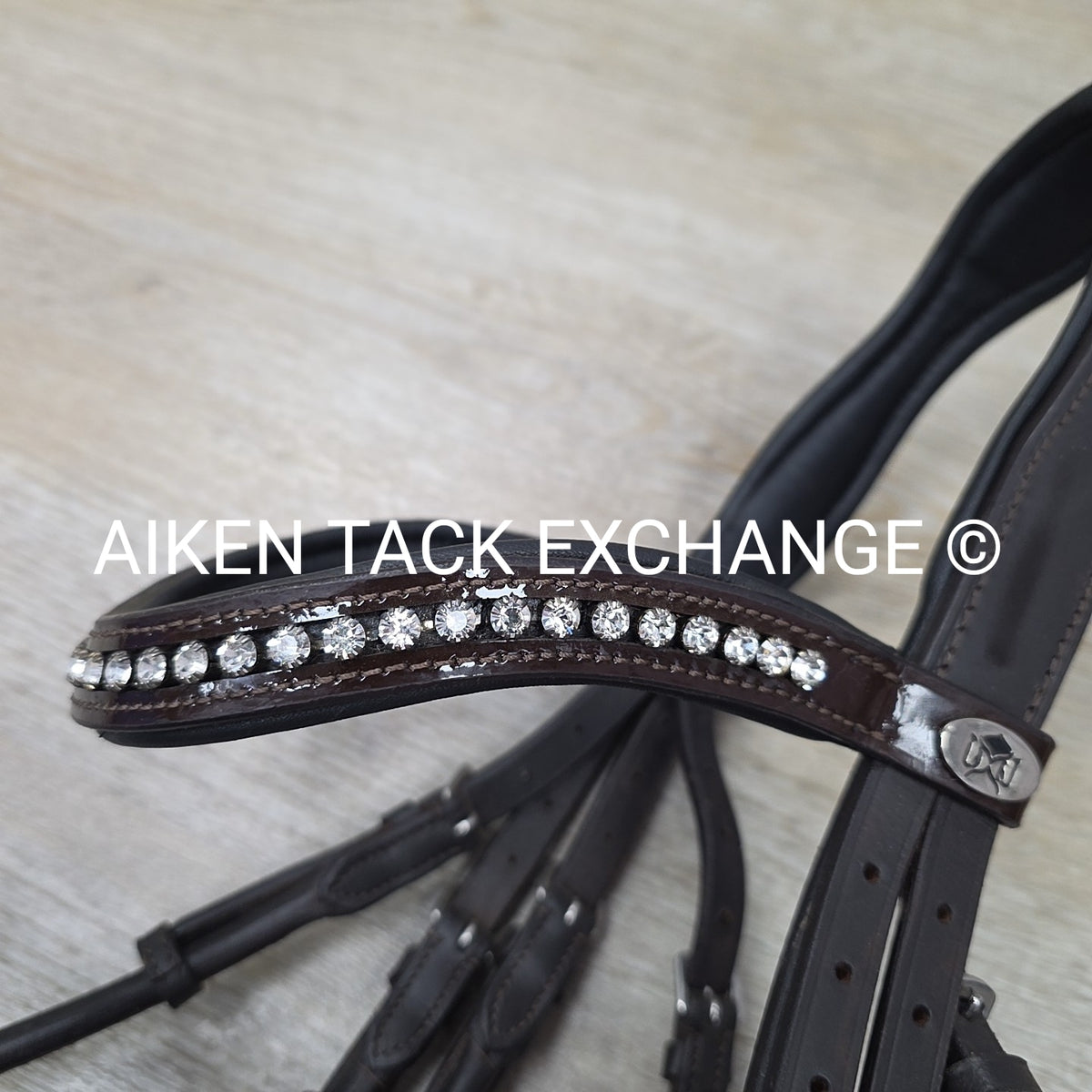 Solo Equine Salvatore Double Bridle with Matching Reins, Brown, Size Cob