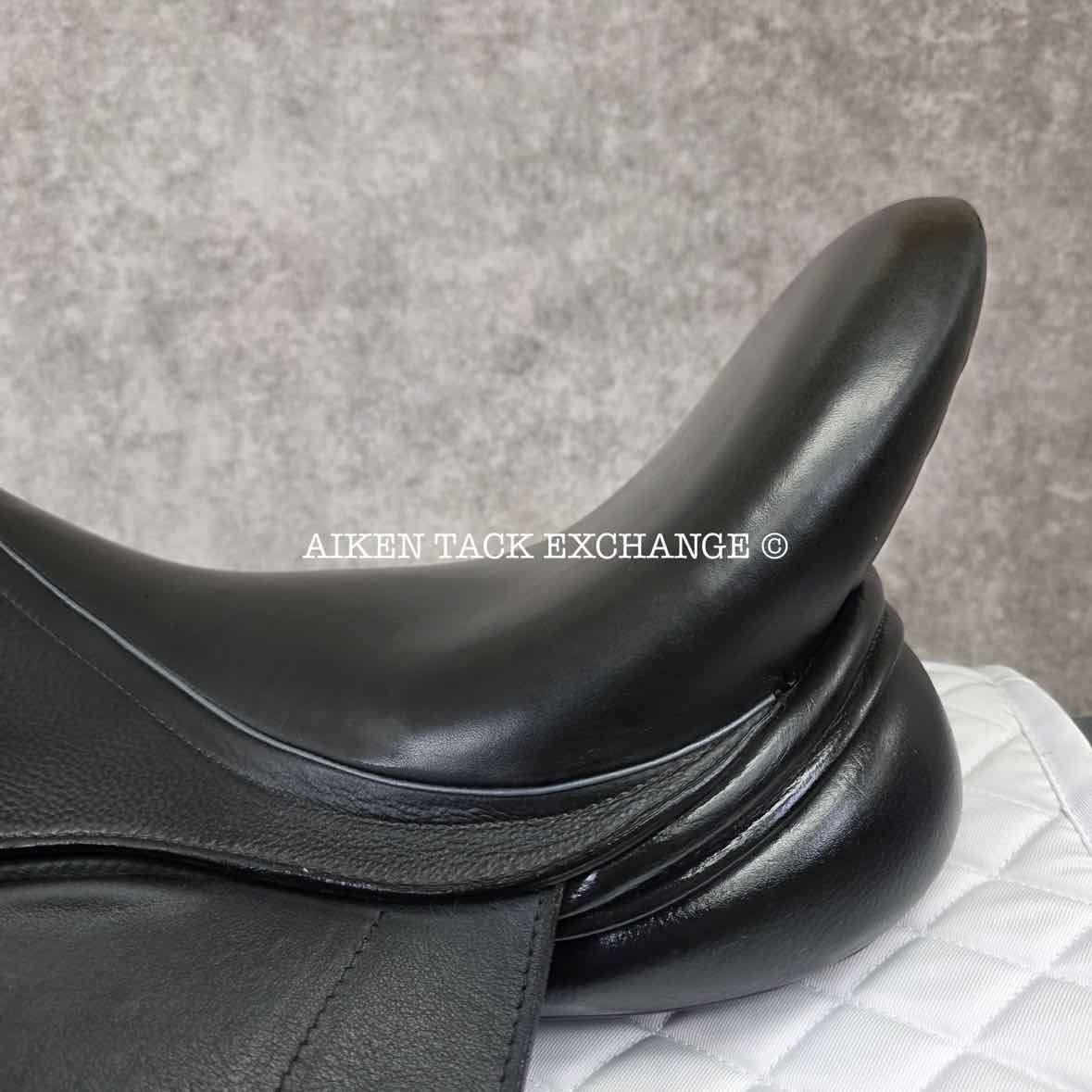 2021 Loxley by Bliss Monoflap Dressage Saddle, 17.5" Seat, Adjustable Tree - Changeable Gullet, Wool Flocked Panels