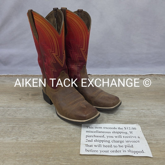 Ariat Round Up Waylon Western Boots, Size 8