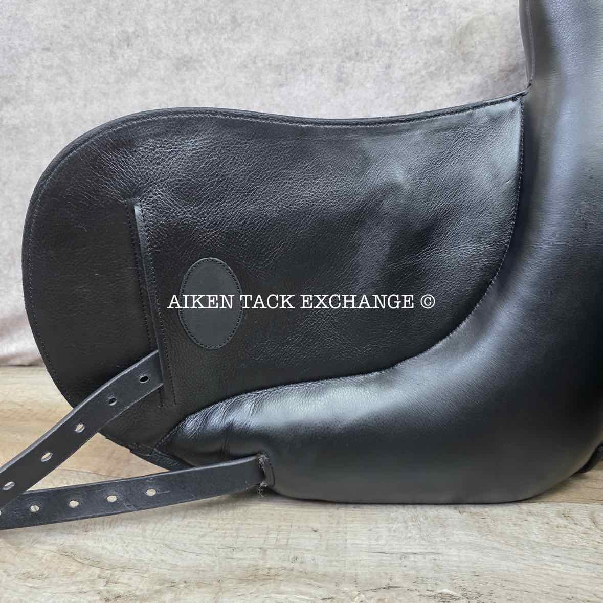 2023 Envy by Custom Saddlery Motion Monoflap Dressage Saddle, 18" Seat, Adjustable Tree, Wool Flocked Panels