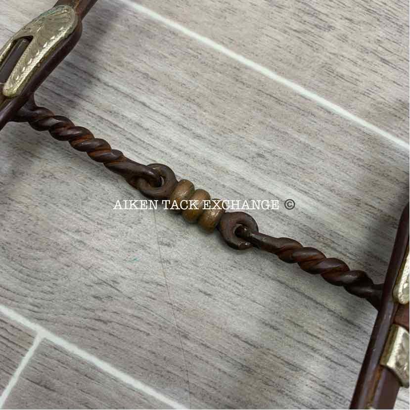 Classic Equine Gist Copper Dogbone Twisted Shanked Bit 5.5"