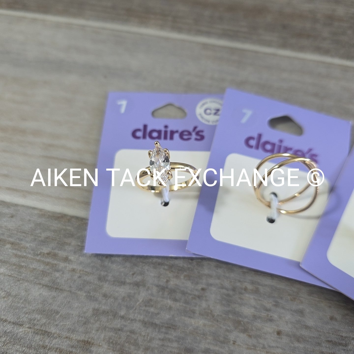 Claire's Rings (3) - Size 7