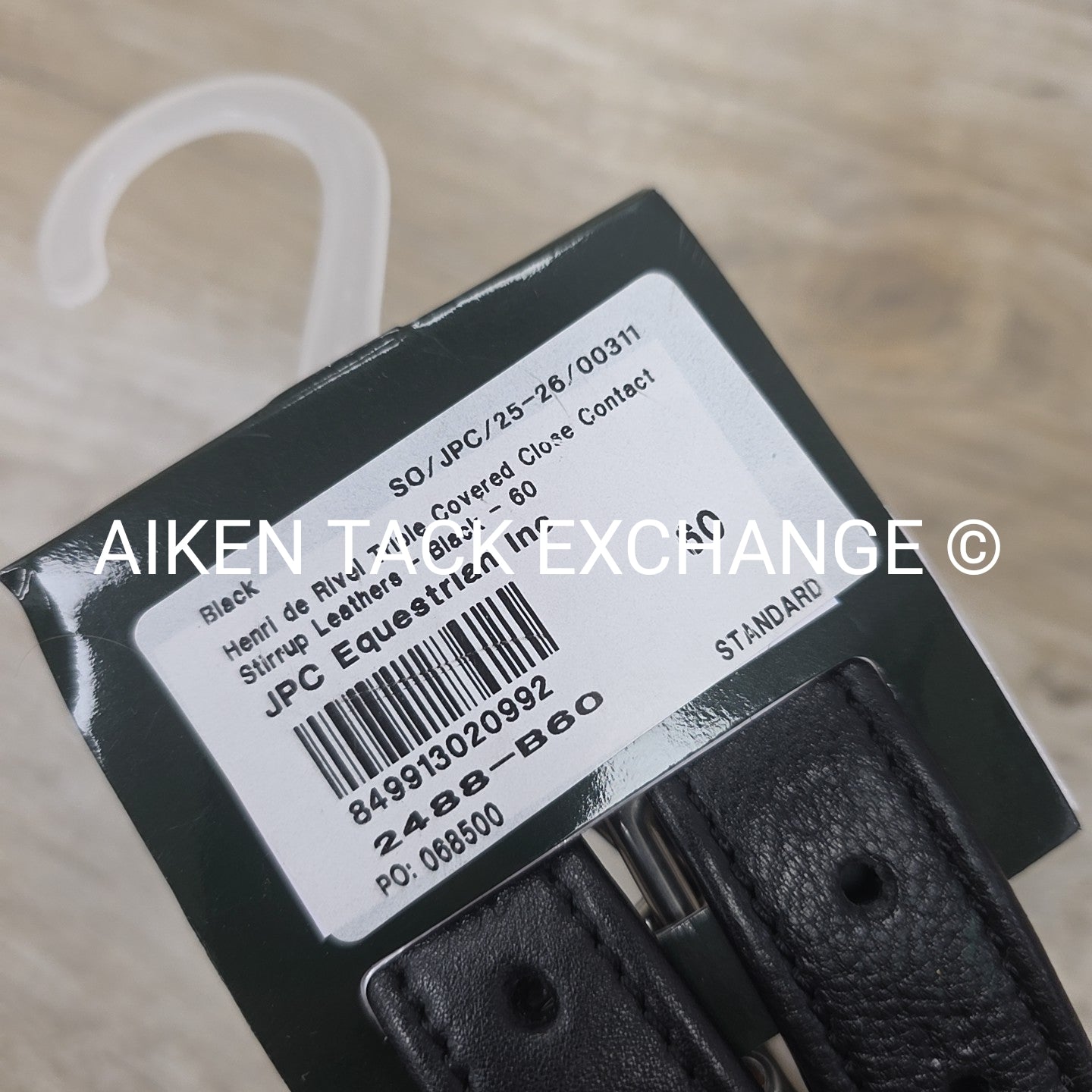 HDR Triple Covered Close Contact Stirrup Leathers, Black, 60"