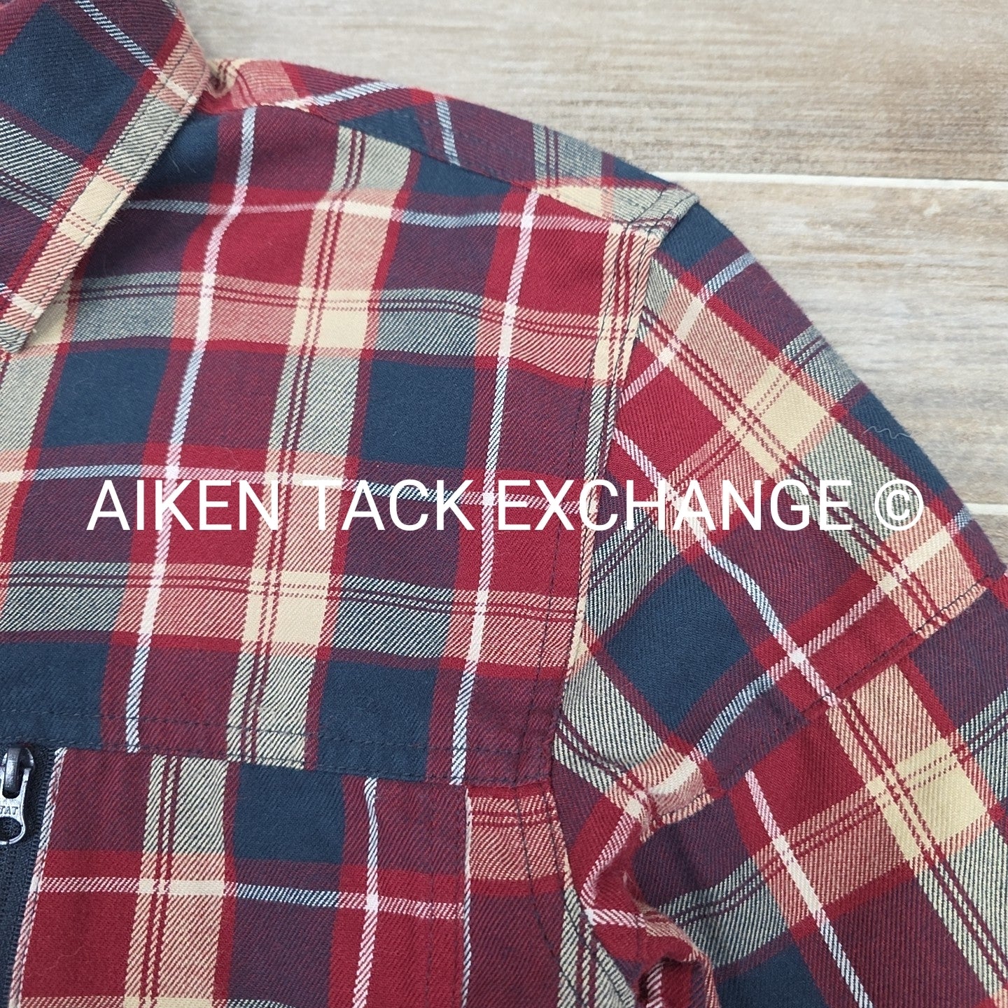 Wrangler Men's ATG Flannel Plaid Button-Down Shirt, Size Small